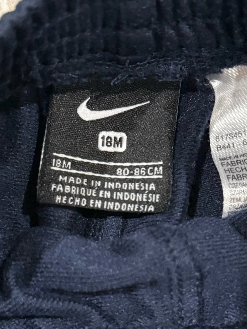 Nike Baby 18M Navy White Tracksuit Jacket & Pants Set